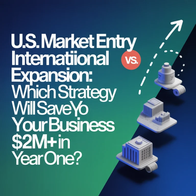 U.S. Market Entry Vs. International Expansion: Which Strategy Will Save Your Business $2M+ in Year One?