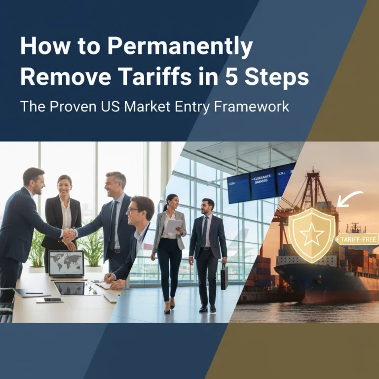 How to Permanently Remove Tariffs in 5 Steps: The Proven US Market Entry Framework