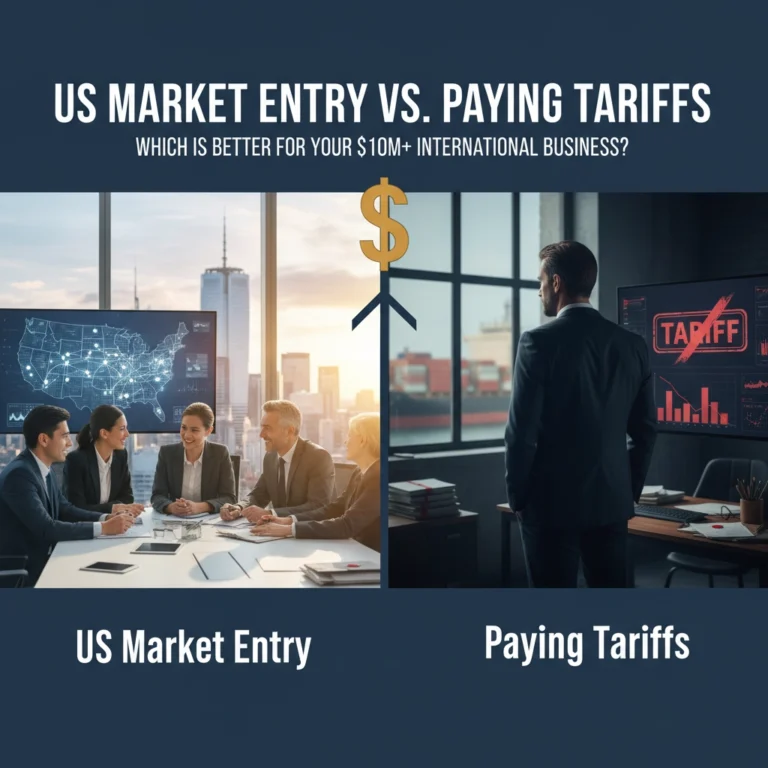 US Market Entry Vs. Paying Tariffs: Which Is Better For Your $10M+ International Business?